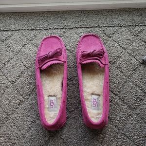 UGG fuschia moccasins